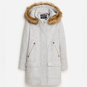 J. Crew Chateau parka Italian stadium-cloth